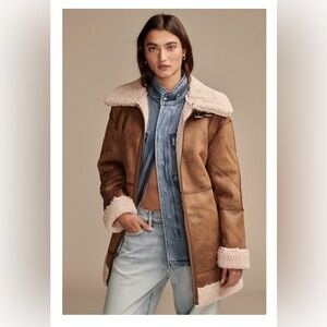 Lucky Brand Women's Faux-Shearling Zip-Front Coat NWOT SIZE XL